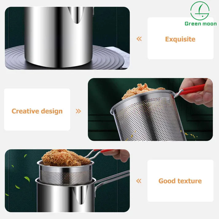 Deep Frying Pot With Basket