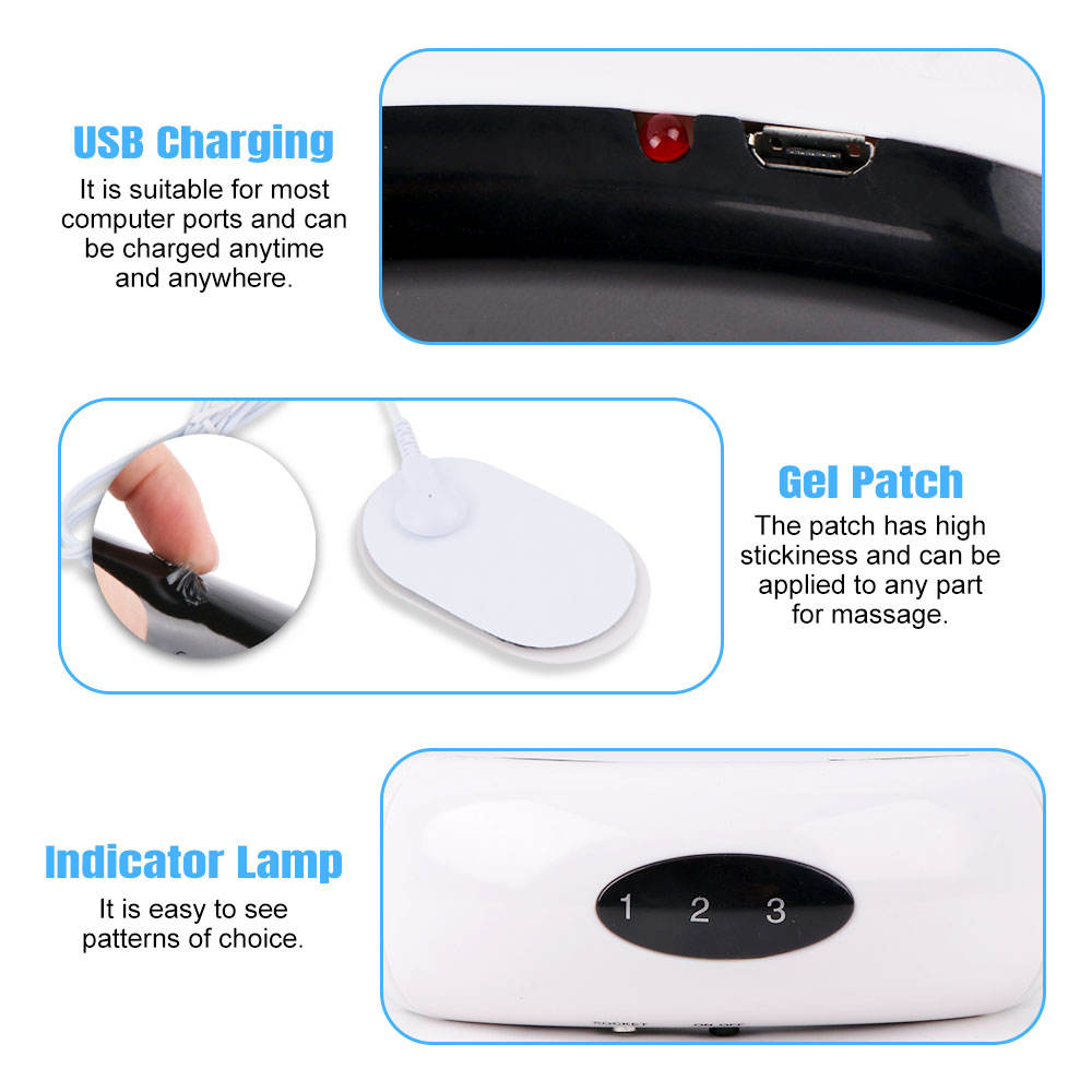 Neck Massager Portable Cordless Equipment Wireless Electric Vibrating
