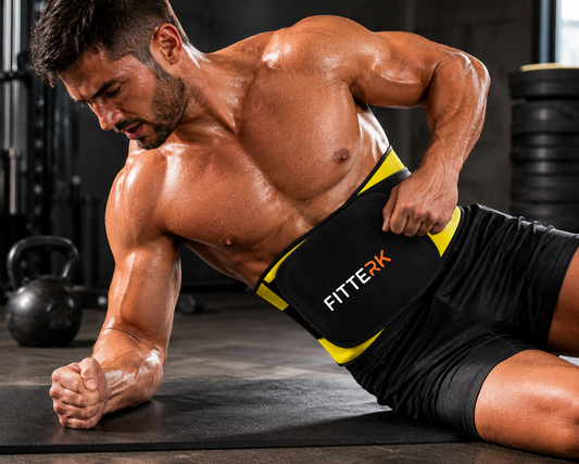 Sweat Belt, Abdominal Belt for Men and Women – Adjustable Waist Support & Workout Belt