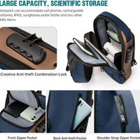 Anti-theft sling bag with a USB charging port