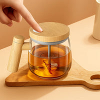 Self Stirring Glass Mug
