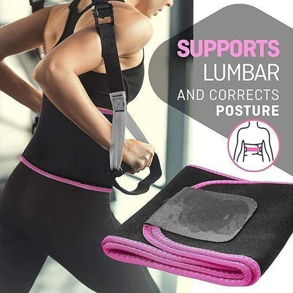Adjustable Waist Trimmer Belt for Men & Women – Sweat Workout Belt, Slimming & Abdominal Support Wrap