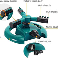 Garden Sprinkler 360 ° Rotating Water