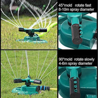 Garden Sprinkler 360 ° Rotating Water