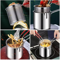 Deep Frying Pot With Basket