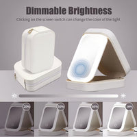 Small Travel LED Makeup Mirror Case with