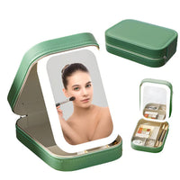 Small Travel LED Makeup Mirror Case with